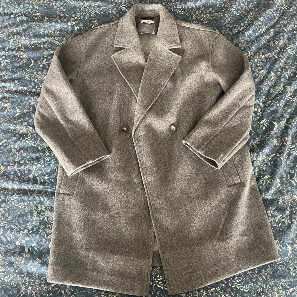 Top shop Heather gray overcoat size 8